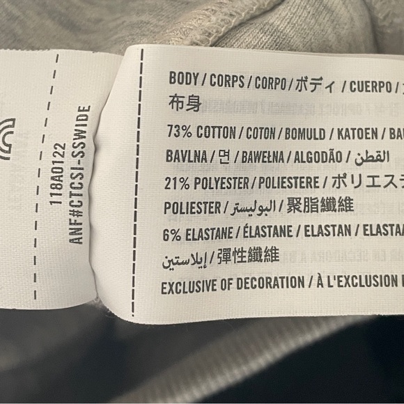 Abercrombie & Fitch YPB neoKNIT MAX Full-Zip Hoodie gray men’s unisex sz Small - Picture 12 of 13